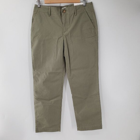 NWT LOFT‎ The Slim Green Pants Womens 6 - Picture 1 of 5